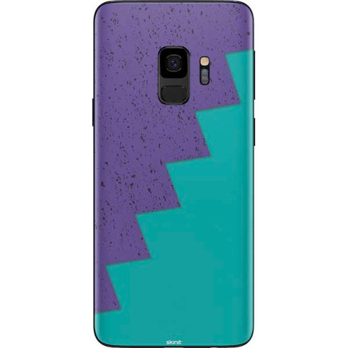 Purple Turquoise Zig Zag Galaxy S9 Skin